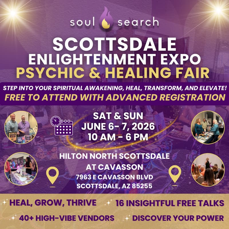 Cover Image for SoulSearch Scottsdale Enlightenment Expo Psychic & Healing Fair