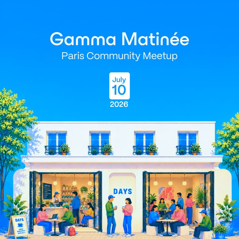 Cover Image for Gamma Matinée: Paris Community Meetup