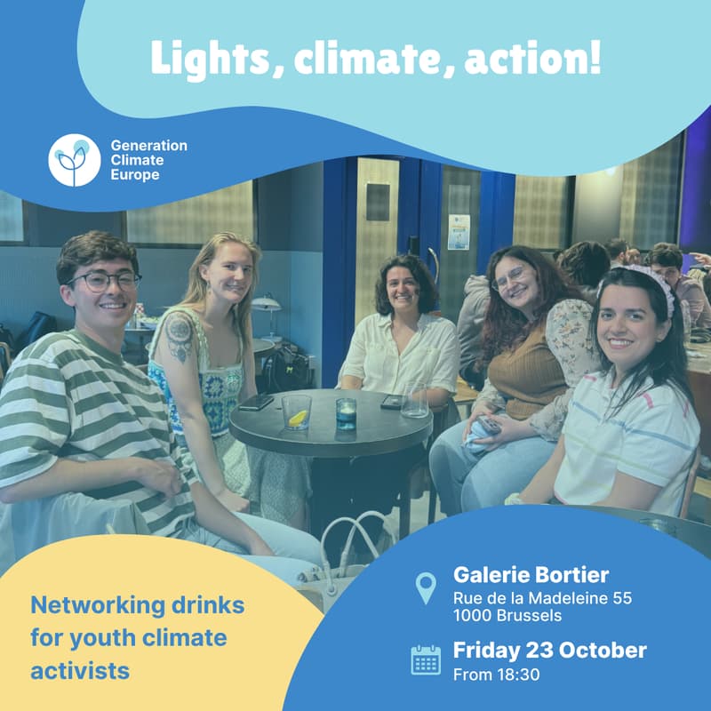 Cover Image for Lights, climate, action! Networking drinks for youth climate activists