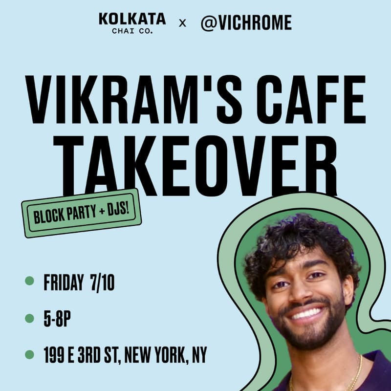 Cover Image for Vikram's Cafe Takeover at Kolkata Chai