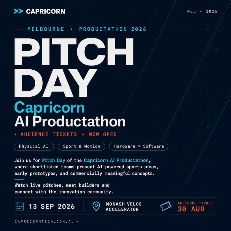 Cover Image for Capricorn Physical AI × Sports Competition 2026 | Pitch Day