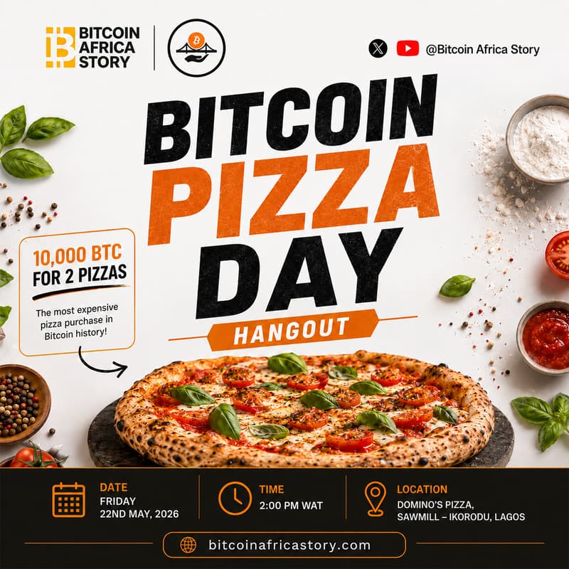 Cover Image for Bitcoin Pizza Day Hangout - Bitcoin Ikorodu