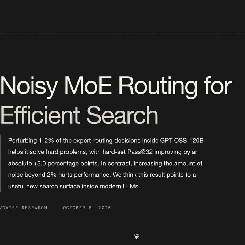 Cover Image for Learning Layer Paper Reading Club - Week 35 - Noisy MoE Routing for Efficient Search and Dynamic Compute Allocation