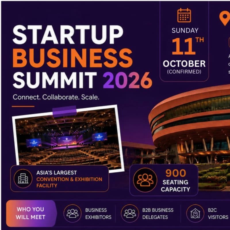 Cover Image for Start Up Summit 2026 New Delhi Registration