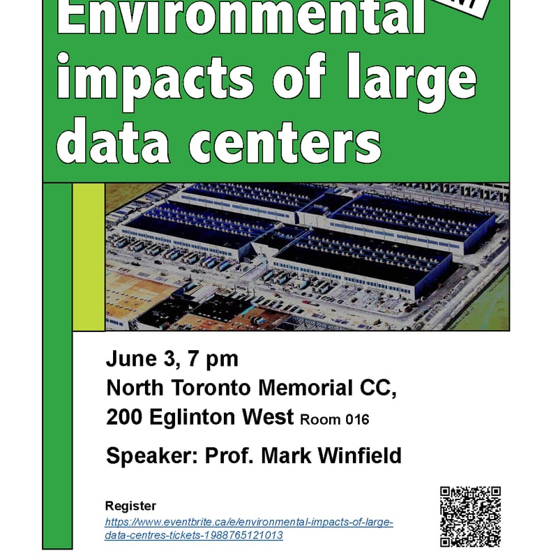 Cover Image for Environmental Impacts of Large Data Centres