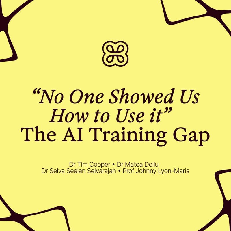 Cover Image for "No One Showed Us How to Use It": The AI Training Gap