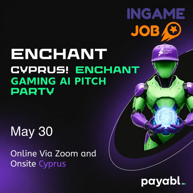Cover Image for Cyprus! Enchant Gaming&AI Pitch Party