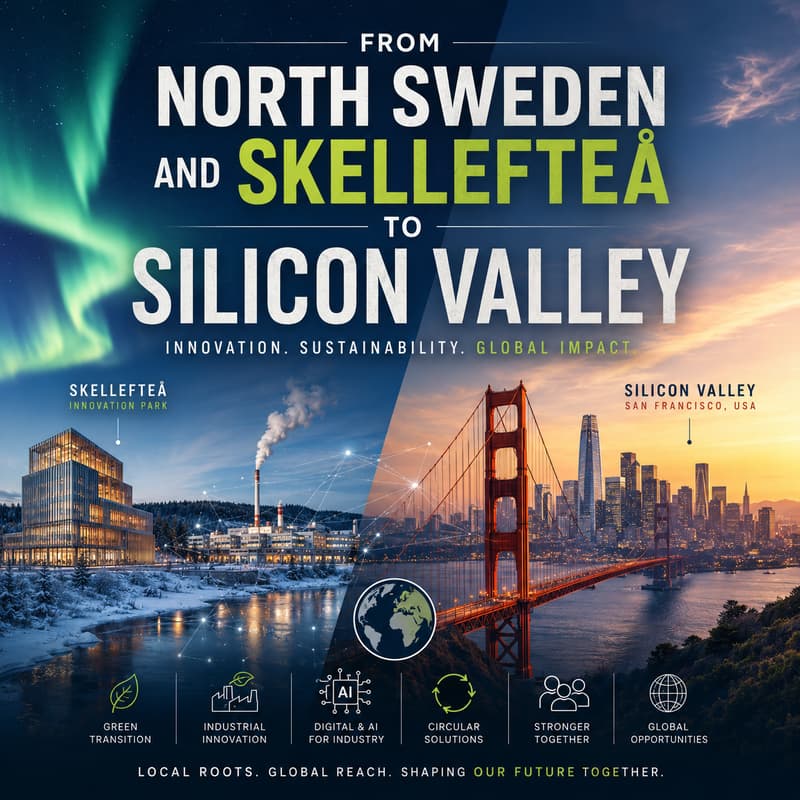 Cover Image for From Northern Sweden and Skellefteå to Silicon Valley launch with breakfast at House Be.