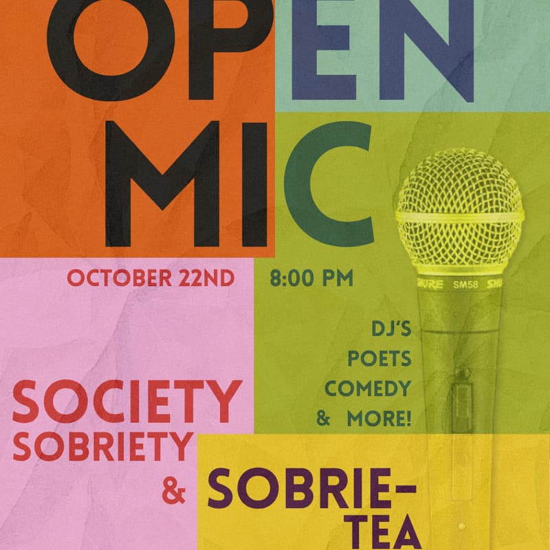 Cover Image for Society Social: Rooftop Open Mic With Sobrie-Tea