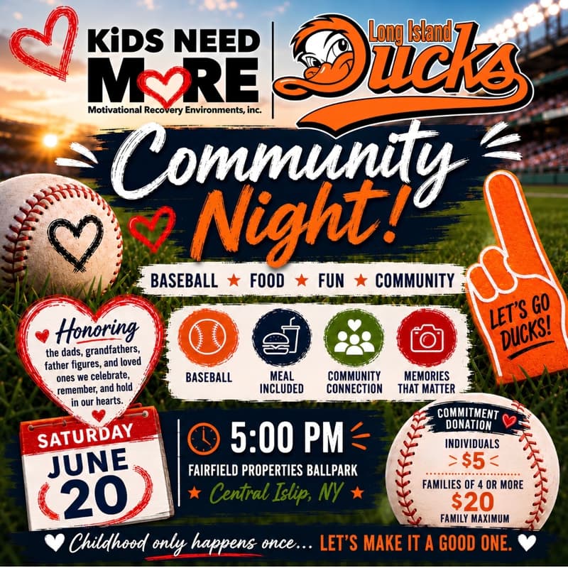 Cover Image for KiDS NEED MoRE LI Ducks Night | Honoring Our Dads