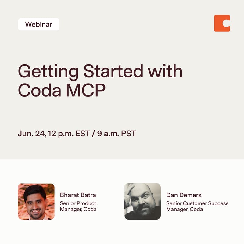 Cover Image for Getting Started with Coda MCP