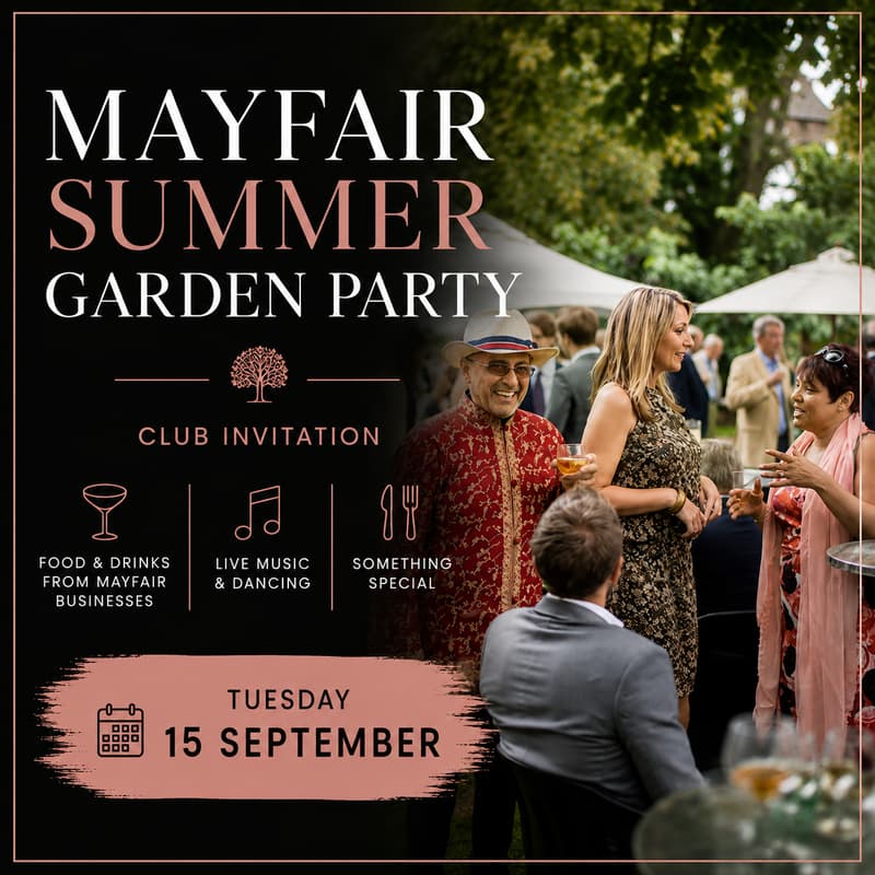 Cover Image for Mayfair Summer Garden Party | Club Invitation