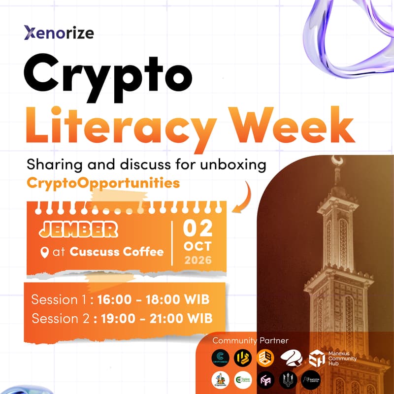 Cover Image for Jember Crypto Literacy Week by Xenorize