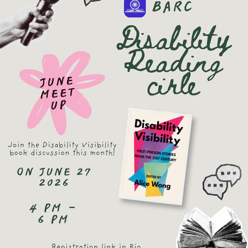 Cover Image for BARC Disability Reading Circle: Disability Visibility Book Discussion
