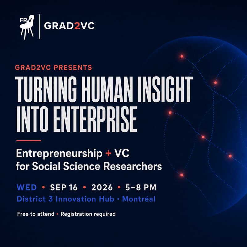 Cover Image for Turning Human Insight into Enterprise: Entrepreneurship and VC for Social Science Researchers
