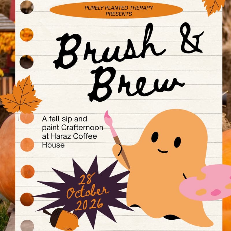 Cover Image for Brush & Brew: A Fall Crafternoon