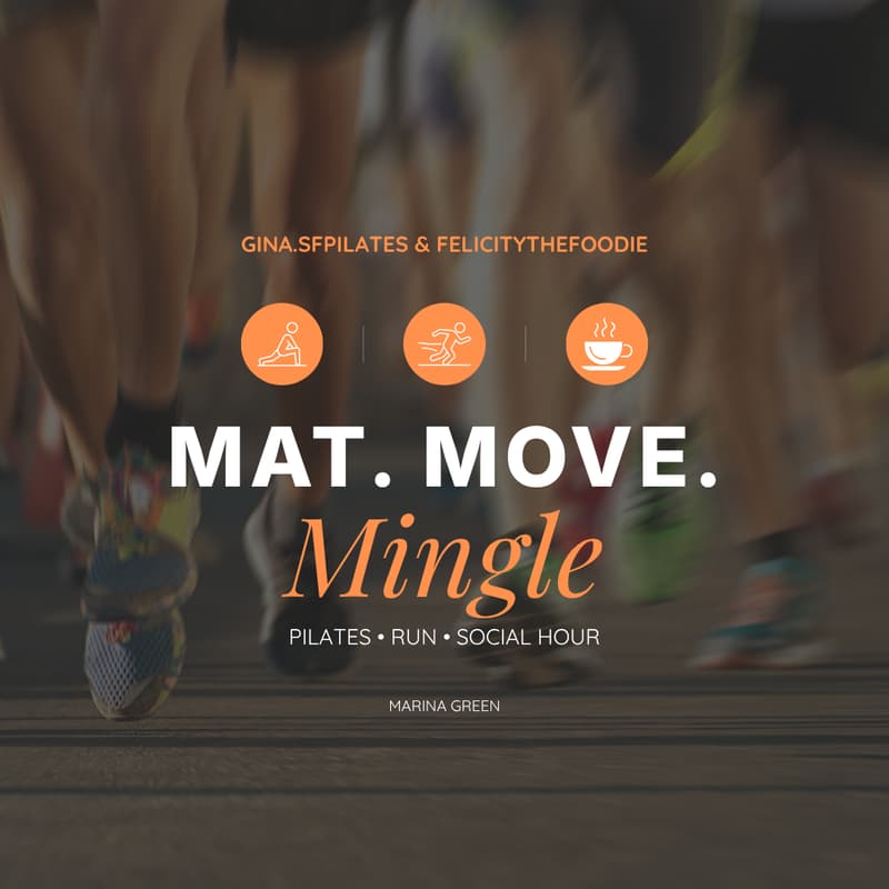 Cover Image for MAT, MOVE, MINGLE: Pilates + Waterfront Run + Coffee/Social Hour