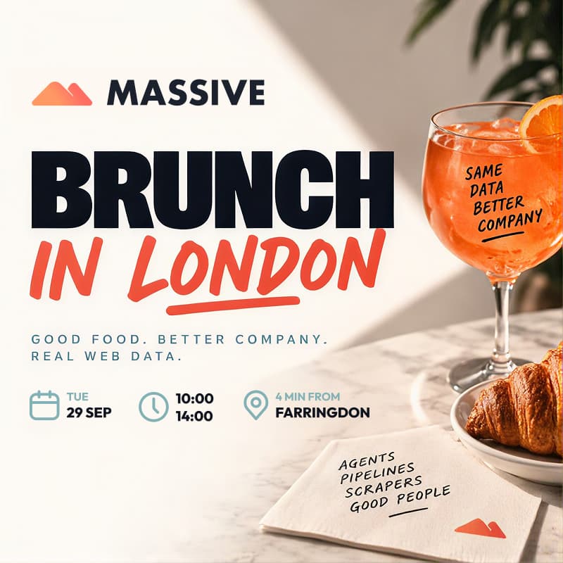 Cover Image for (a) Massive Brunch (in) London: AI, Robotics & Web Data
