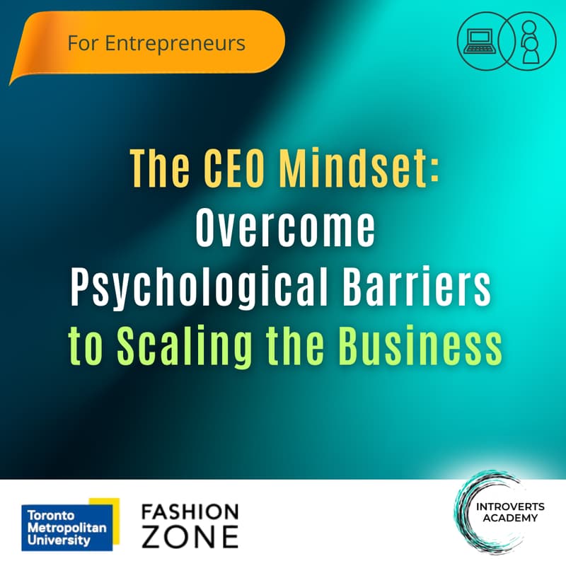 Cover Image for The CEO Mindset: Overcome Psychological Barriers to Scaling the Business