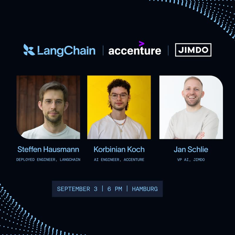 Cover Image for LangChain Meetup: Building Great Agents (Hamburg)