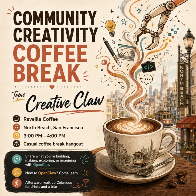 Cover Image for Community Creativity Coffee Break: Creative Claw
