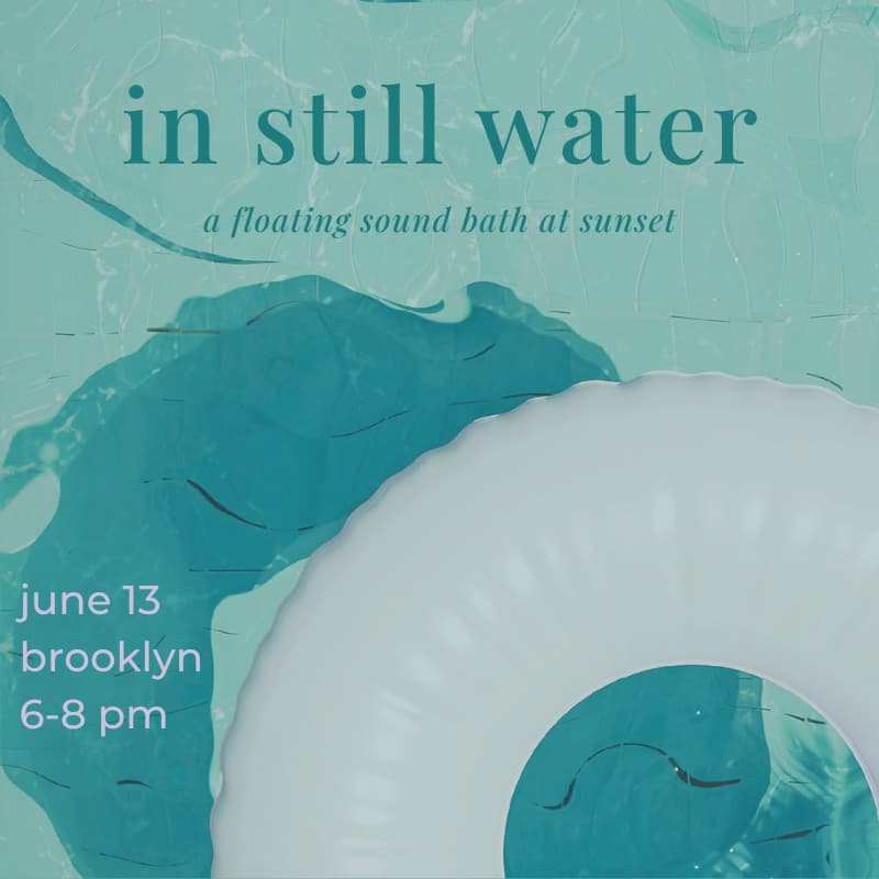 Cover Image for In Still Water: A floating sound bath at sunset