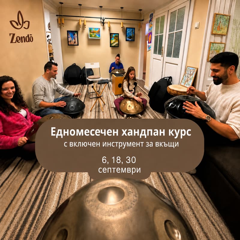Изображение за корица за Handpan intensive - едномесечен хандпан курс