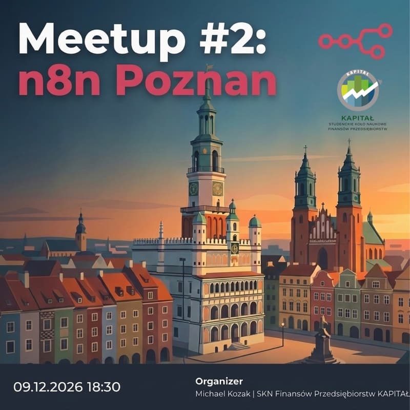Cover Image for n8n Meetup Poznan: n8n, AI, and automation