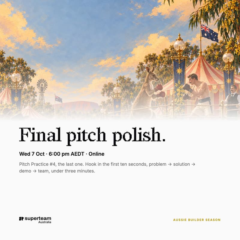 Cover Image for Final Pitch Polish — Pitch Practice #4