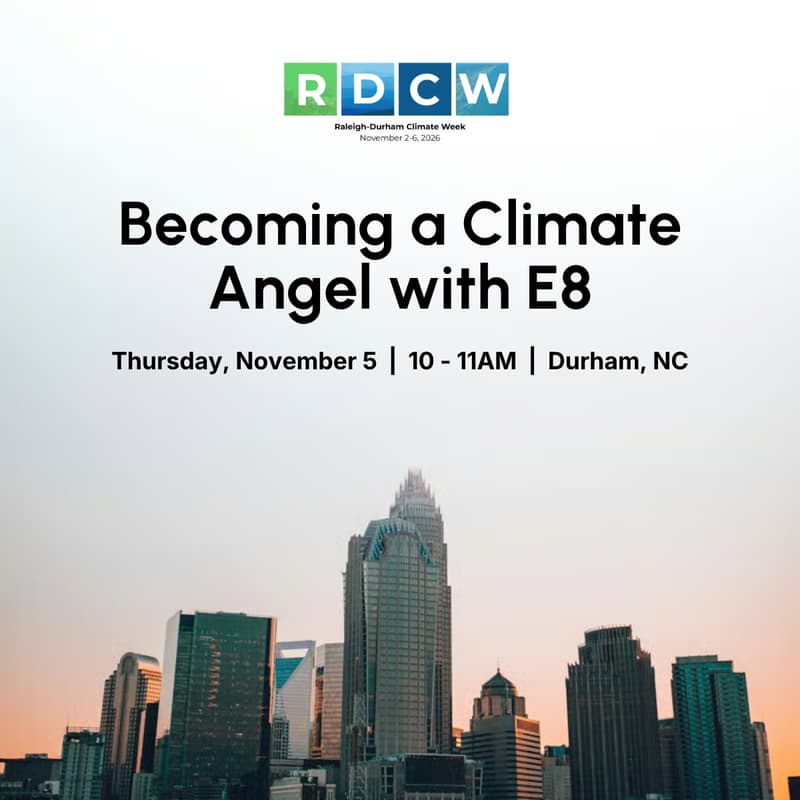 Cover Image for Becoming a Climate Angel with E8