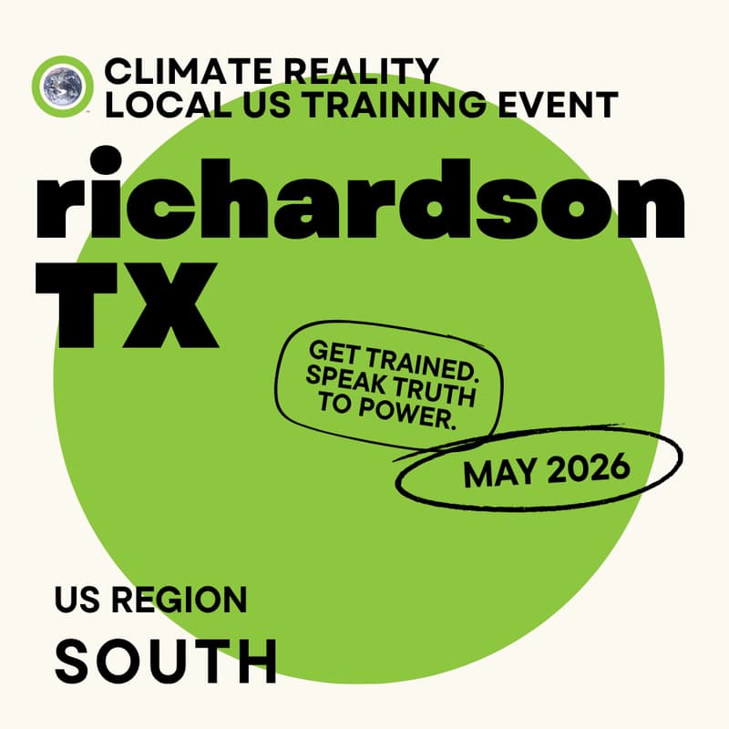 Cover Image for Plano, TX - Climate Reality Local Training Event