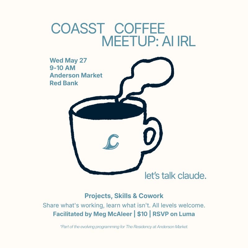 Cover Image for AI IRL Coffee Meetup: let’s talk about claude.