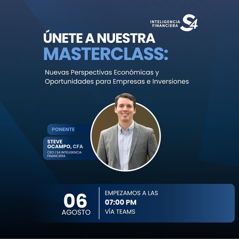 Cover Image for S4 I Webinar: Nuevas Perspectivas Económicas y Oportunidades para Empresas e Inversiones