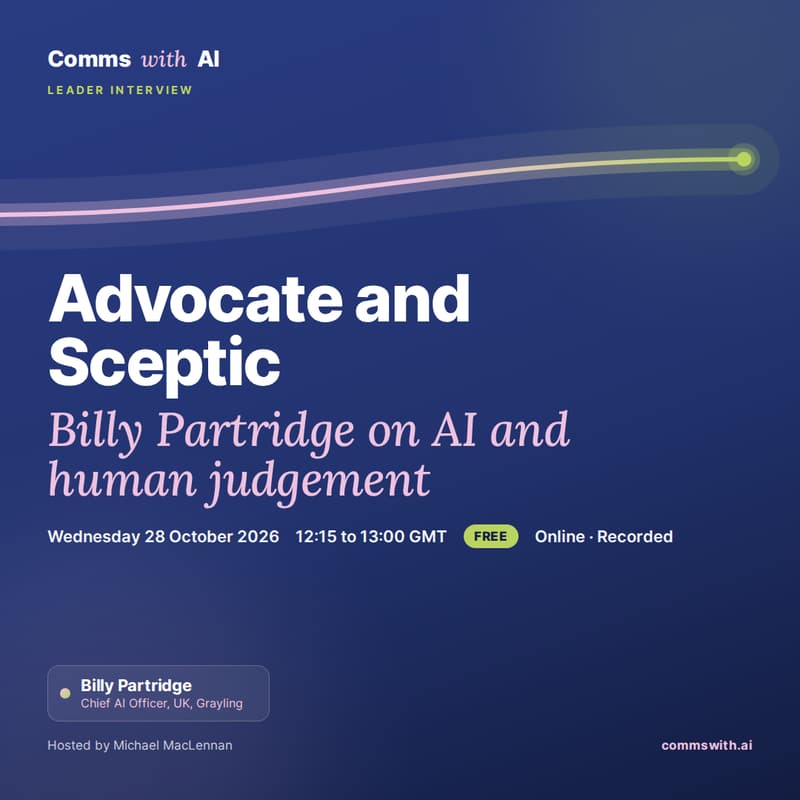 Cover Image for Advocate and Sceptic: Billy Partridge on AI and Human Judgement