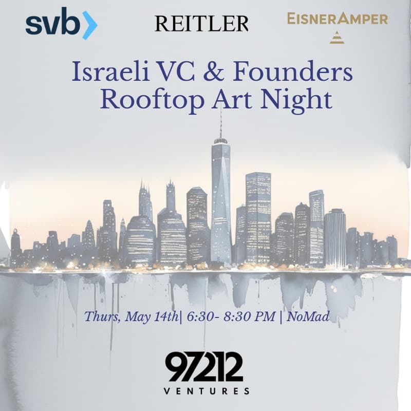 Cover Image for Israeli VCs and Founders: Rooftop Art Night