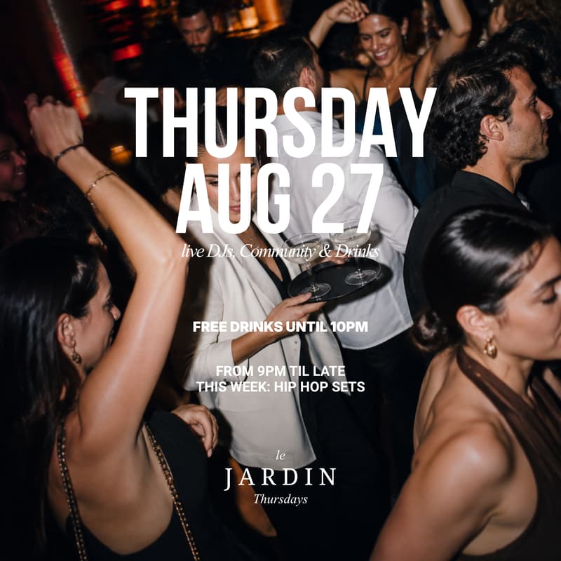 Cover Image for HIPHOP LE JARDIN THURSDAY — Drinks, DJs & Dancing in Berlin