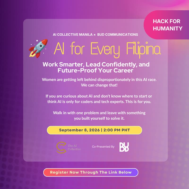 Cover Image for The AI Collective Manila x Bud Hack for Humanity
