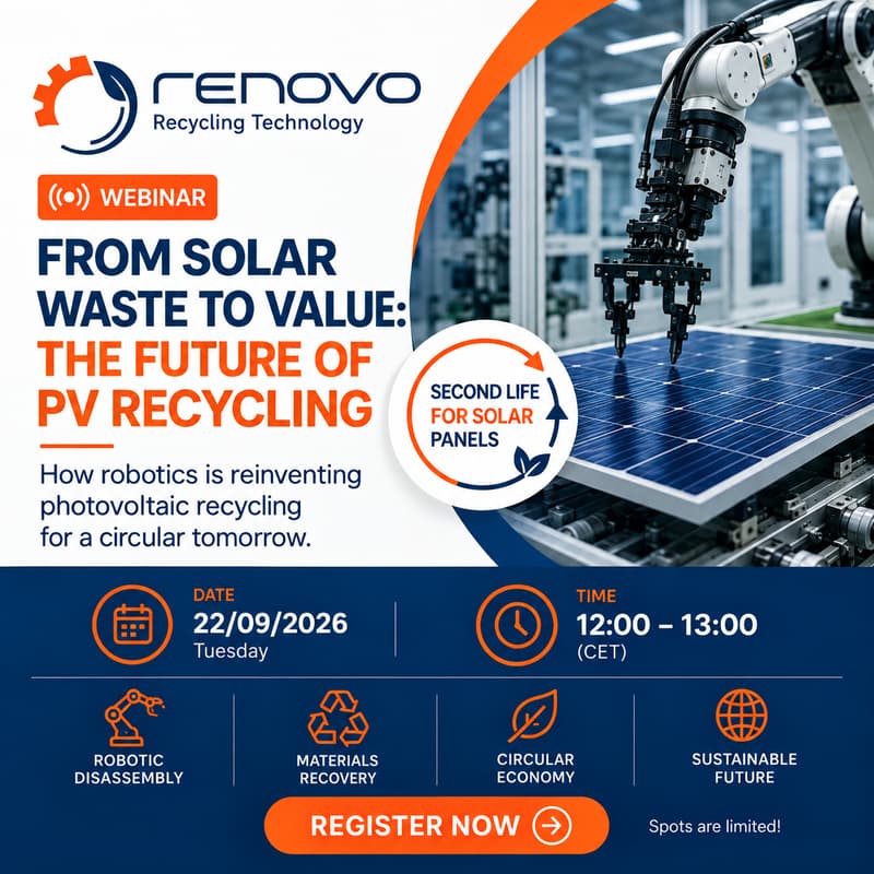 Cover Image for Robots vs. Solar Waste: The Next Generation of PV Recycling