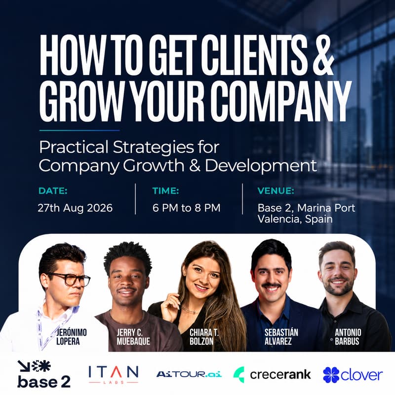Cover Image for HOW TO GET CLIENTS AND GROW YOUR COMPANY. Practical Strategies for Company Growth & Development