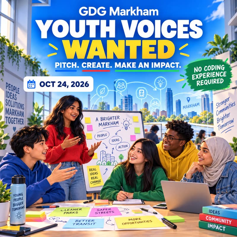 Cover Image for Youth Voices Wanted - GDG Markham Community AI Hackathon 2026