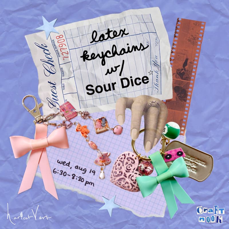 Cover Image for latex keychains w/ @sour.dice