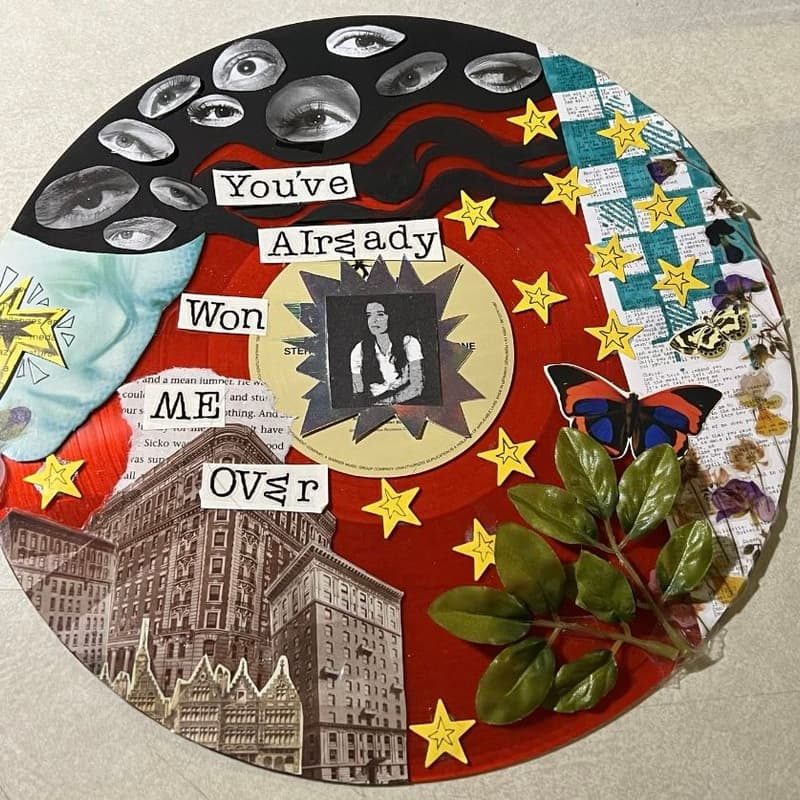 Cover Image for collage club: music night w/ vinyl collaging