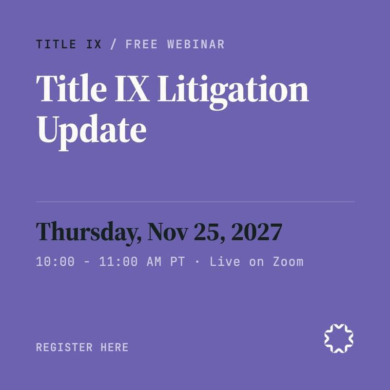 Cover Image for Title IX Litigation Update