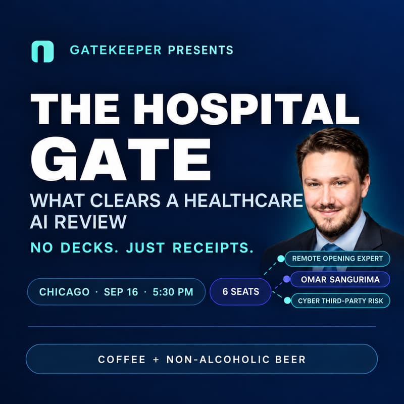Cover Image for The Hospital Gate: What Clears a Healthcare AI Review