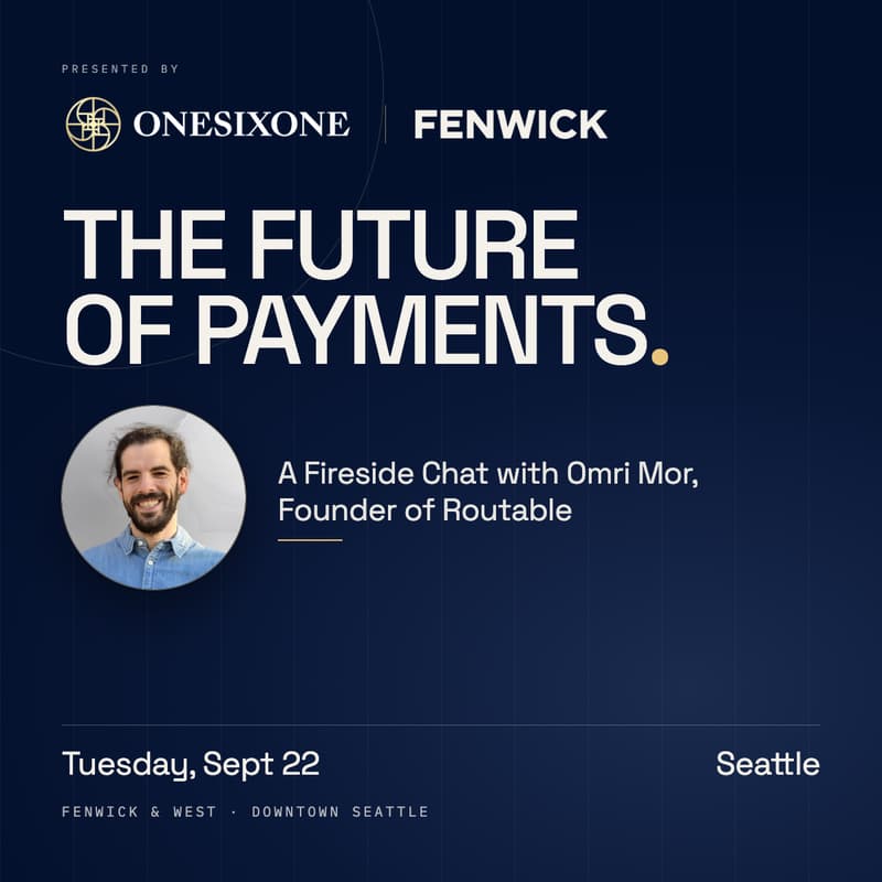 Cover Image for The Future of Payments: A Fireside Chat with Omri Mor, Founder of Routable