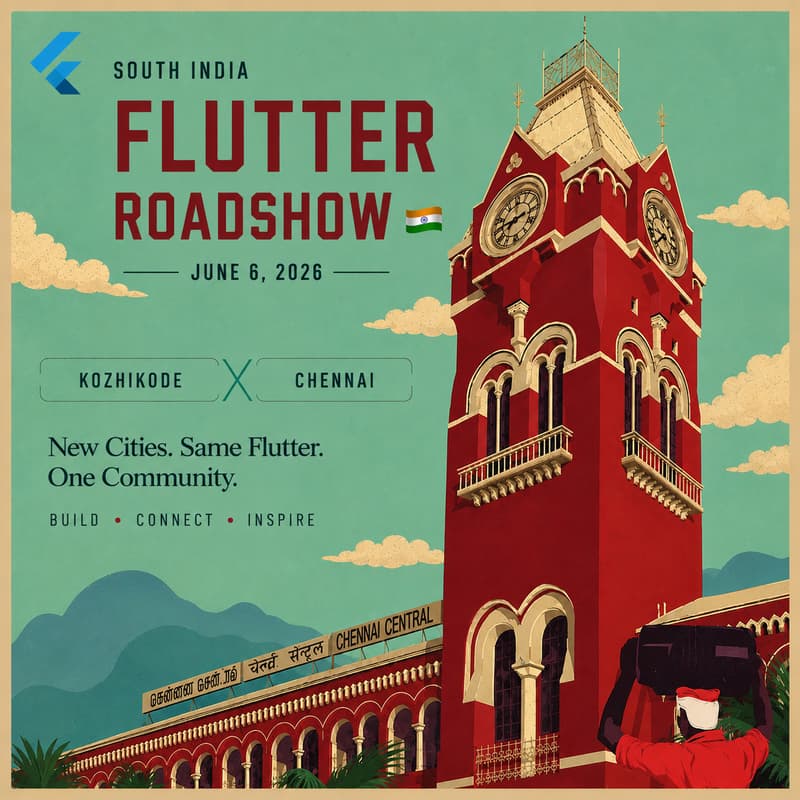Cover Image for South India Flutter Roadshow 🇮🇳
