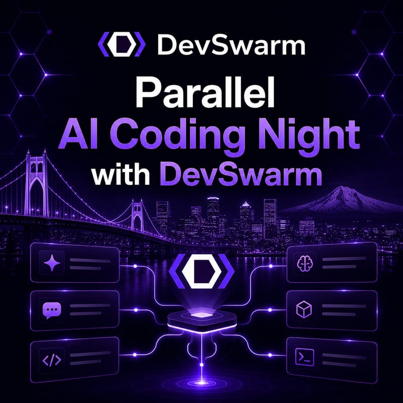 Cover Image for Parallel AI Coding Night w/ DevSwarm