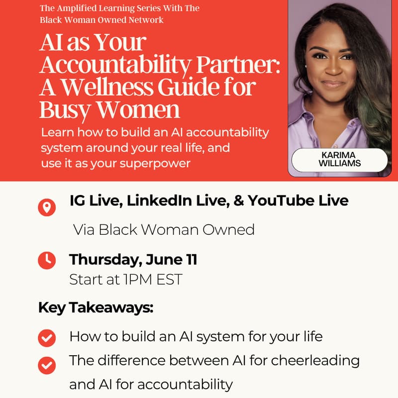 Cover Image for AI as Your Accountability Partner: A Wellness Guide for Busy Women