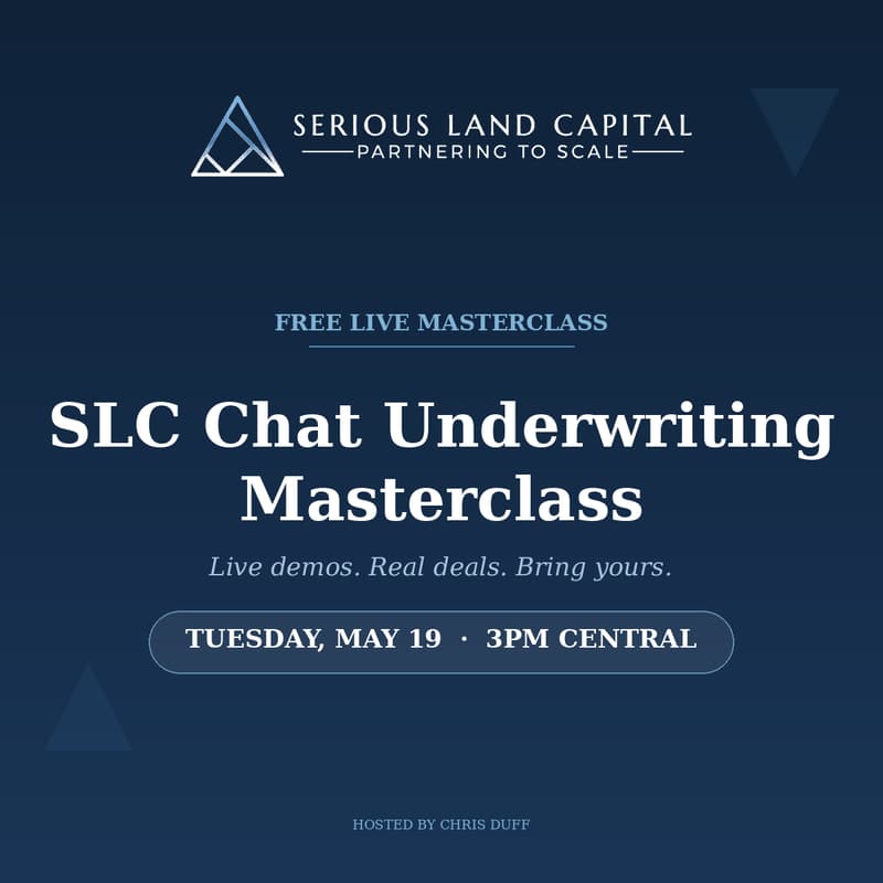 Cover Image for SLC Chat Underwriting Masterclass (and Live Demo)