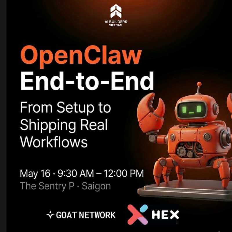 Cover Image for OpenClaw End-to-End Workshop: Setup, Deploy Workflows & Advanced Memory Layer